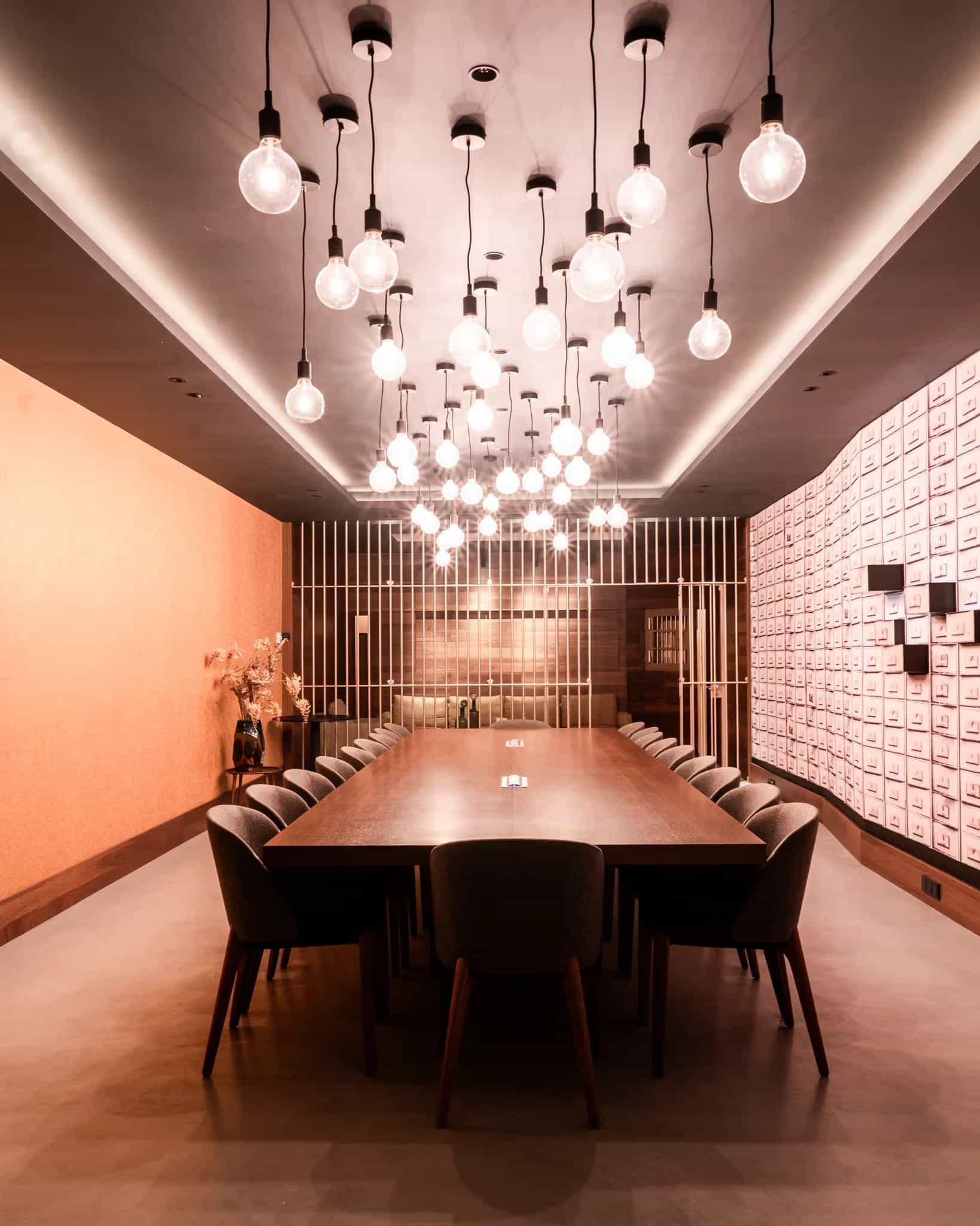 Meeting room with lightings